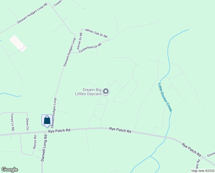 map of restaurants, bars, coffee shops, grocery stores, and more near 302 Huntington Drive in Ludowici