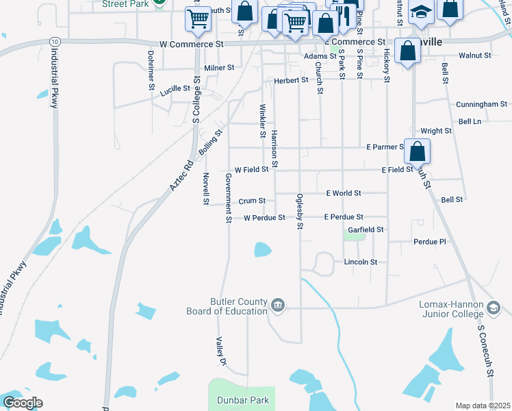 map of restaurants, bars, coffee shops, grocery stores, and more near 313 Crum Street in Greenville