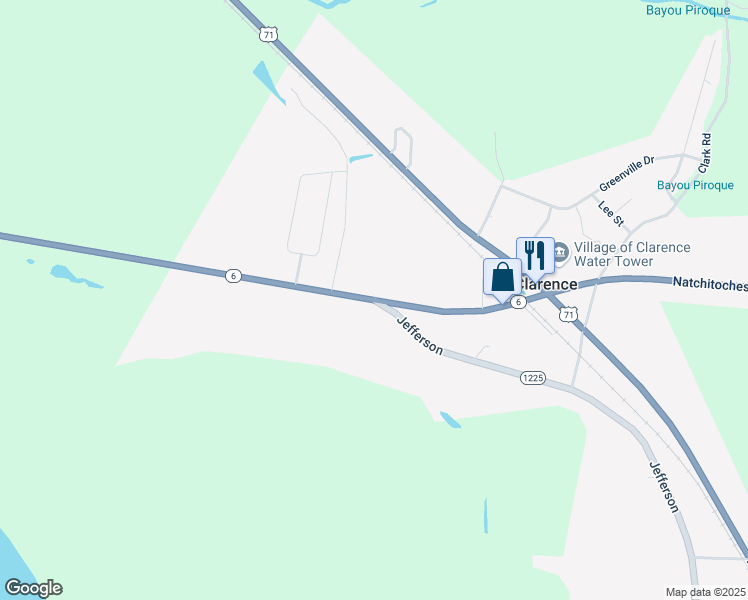 map of restaurants, bars, coffee shops, grocery stores, and more near 299 Natchitoches-Winnfield Highway in Natchitoches