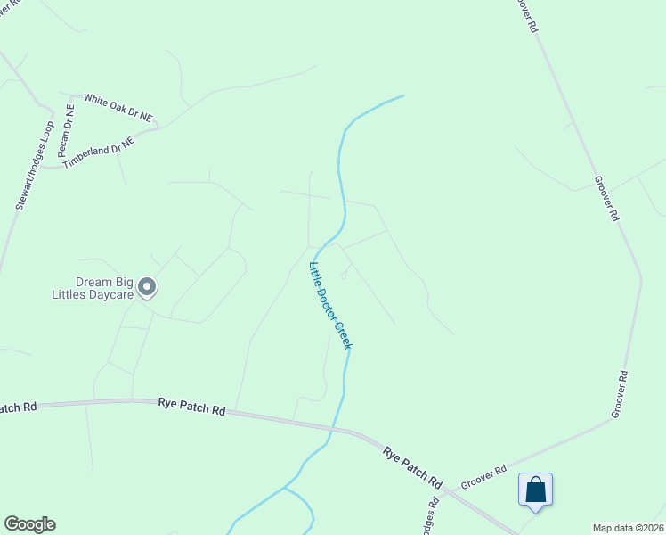 map of restaurants, bars, coffee shops, grocery stores, and more near 140 Cathy Road Northeast in Ludowici