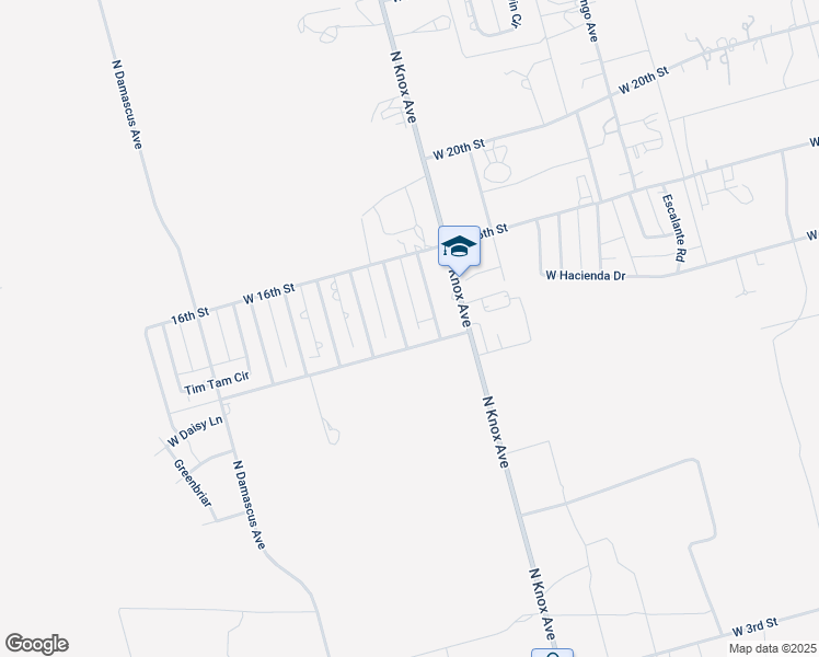 map of restaurants, bars, coffee shops, grocery stores, and more near 1511 North Acts Avenue in Odessa