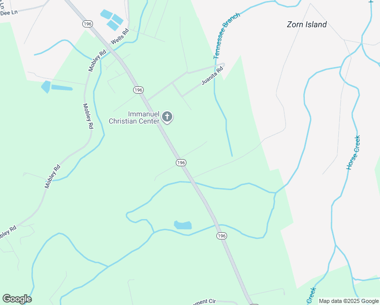 map of restaurants, bars, coffee shops, grocery stores, and more near Zorn Road in Hinesville