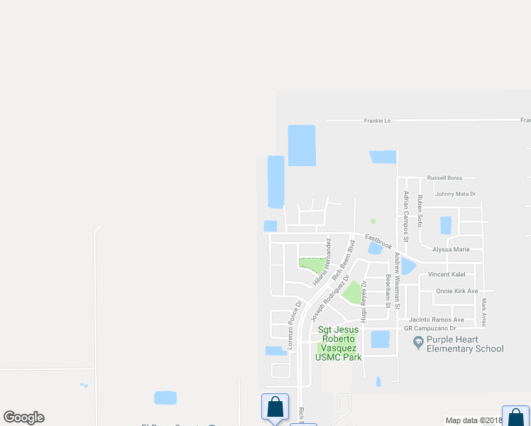 map of restaurants, bars, coffee shops, grocery stores, and more near 4964 Margarita Talamantes in El Paso