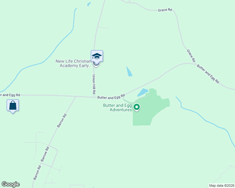 map of restaurants, bars, coffee shops, grocery stores, and more near 2127 Butter and Egg Road in Troy