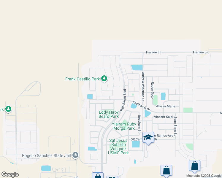 map of restaurants, bars, coffee shops, grocery stores, and more near 4953 Graciela Estep Street in El Paso