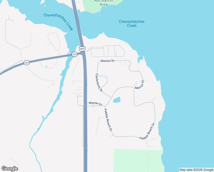 map of restaurants, bars, coffee shops, grocery stores, and more near 115 Villa Road in Eufaula