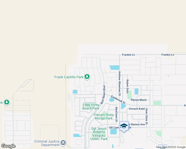 map of restaurants, bars, coffee shops, grocery stores, and more near 4993 Graciela Estep Street in El Paso