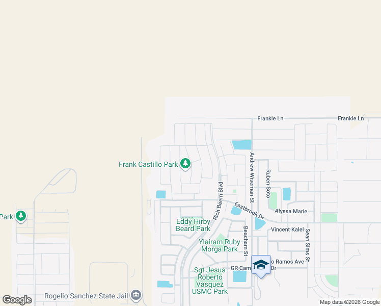 map of restaurants, bars, coffee shops, grocery stores, and more near 4993 Graciela Estep Street in El Paso