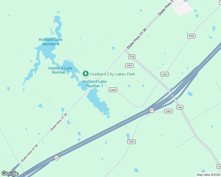 map of restaurants, bars, coffee shops, grocery stores, and more near 156 County Road 3360 in Hubbard