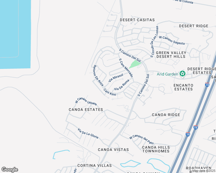 map of restaurants, bars, coffee shops, grocery stores, and more near 1639 Vía Mirasol in Green Valley