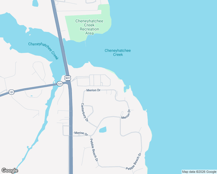 map of restaurants, bars, coffee shops, grocery stores, and more near 5C Merion in Eufaula