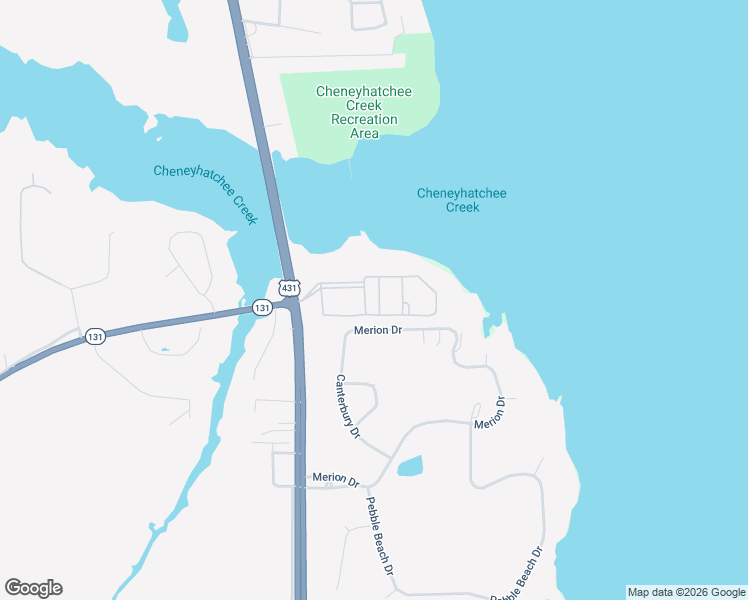 map of restaurants, bars, coffee shops, grocery stores, and more near 165 Dot Drive in Eufaula
