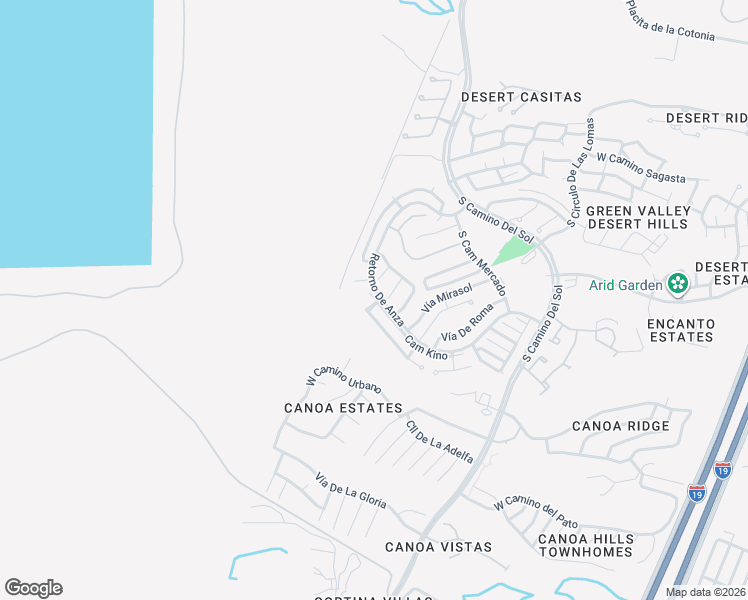 map of restaurants, bars, coffee shops, grocery stores, and more near 2980 South Placita San Javier in Green Valley