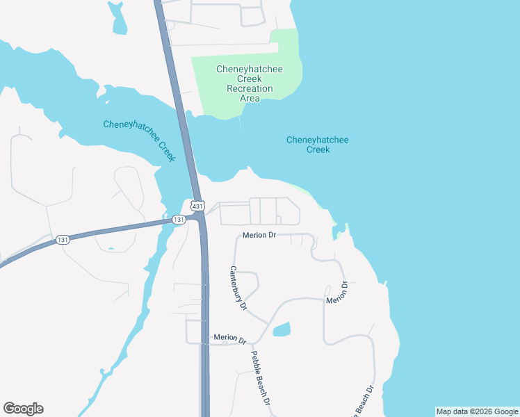map of restaurants, bars, coffee shops, grocery stores, and more near 1 Sunset Boulevard in Eufaula