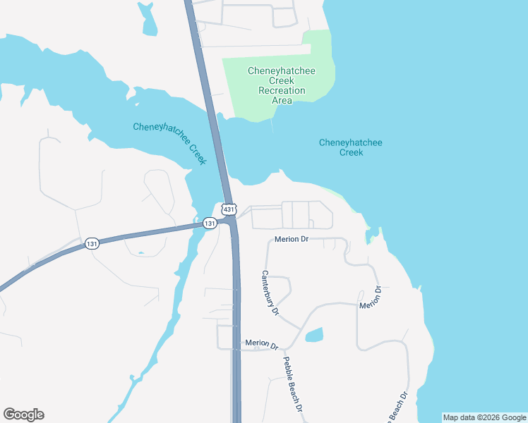 map of restaurants, bars, coffee shops, grocery stores, and more near 165 Dot Drive in Eufaula