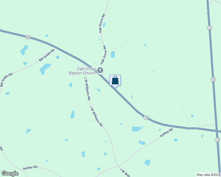map of restaurants, bars, coffee shops, grocery stores, and more near 3358 Simpson Highway 28 West in Magee