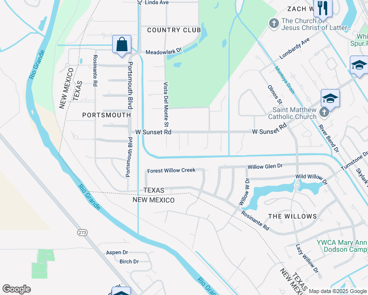 map of restaurants, bars, coffee shops, grocery stores, and more near 4770 Turtle Dove Place in El Paso