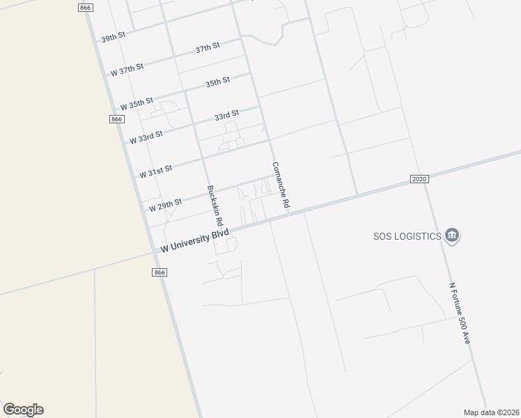 map of restaurants, bars, coffee shops, grocery stores, and more near 15756 West University Avenue in Goldsmith