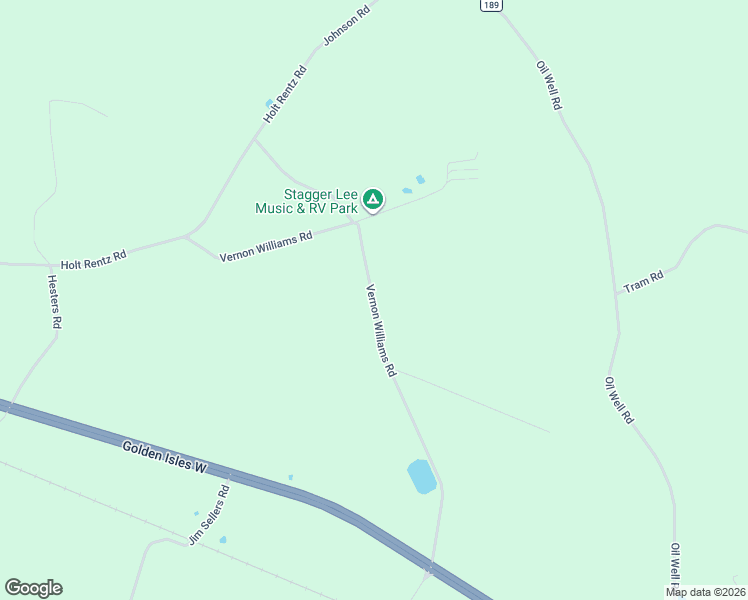 map of restaurants, bars, coffee shops, grocery stores, and more near Vernon Williams Road in Hazlehurst