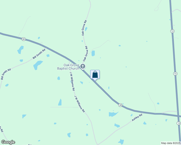 map of restaurants, bars, coffee shops, grocery stores, and more near 3358 Simpson Highway 28 West in Magee