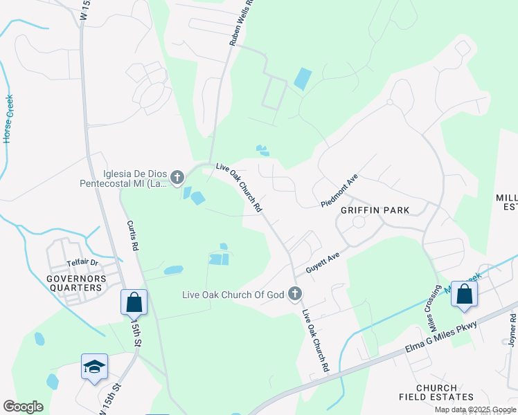 map of restaurants, bars, coffee shops, grocery stores, and more near 681 Live Oak Church Road in Hinesville