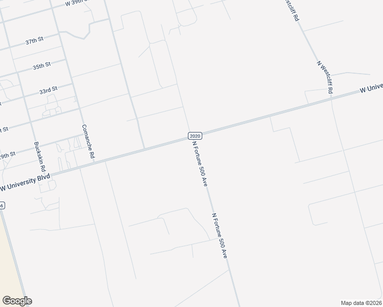 map of restaurants, bars, coffee shops, grocery stores, and more near 1439-2699 North Fortune 500 Avenue in Odessa