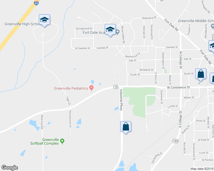 map of restaurants, bars, coffee shops, grocery stores, and more near 1144 Pineapple Highway in Greenville