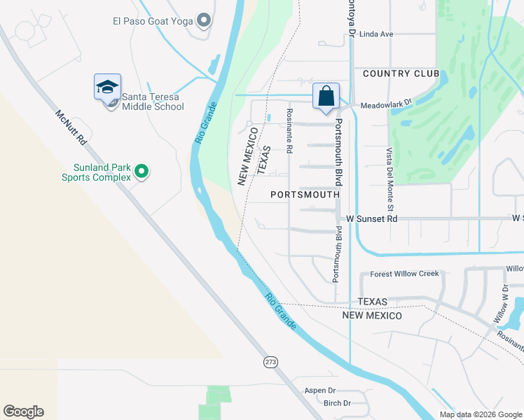 map of restaurants, bars, coffee shops, grocery stores, and more near 816 Dulcinea Court in El Paso