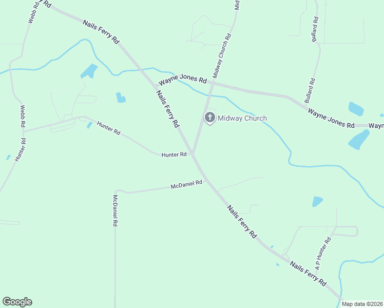 map of restaurants, bars, coffee shops, grocery stores, and more near 289 Hunter Road in Baxley