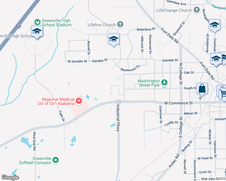 map of restaurants, bars, coffee shops, grocery stores, and more near 100 Manor Court in Greenville