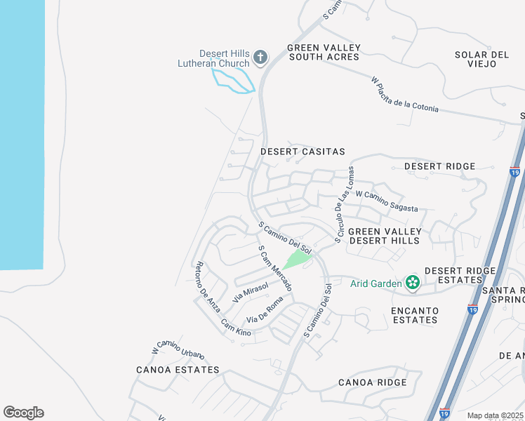 map of restaurants, bars, coffee shops, grocery stores, and more near 1530 West Camino Calderon in Green Valley