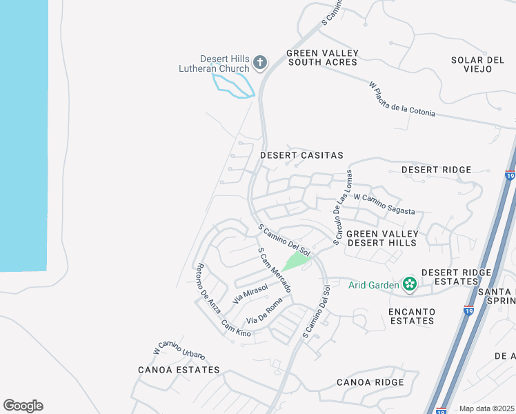 map of restaurants, bars, coffee shops, grocery stores, and more near 1530 West Camino Calderon in Green Valley