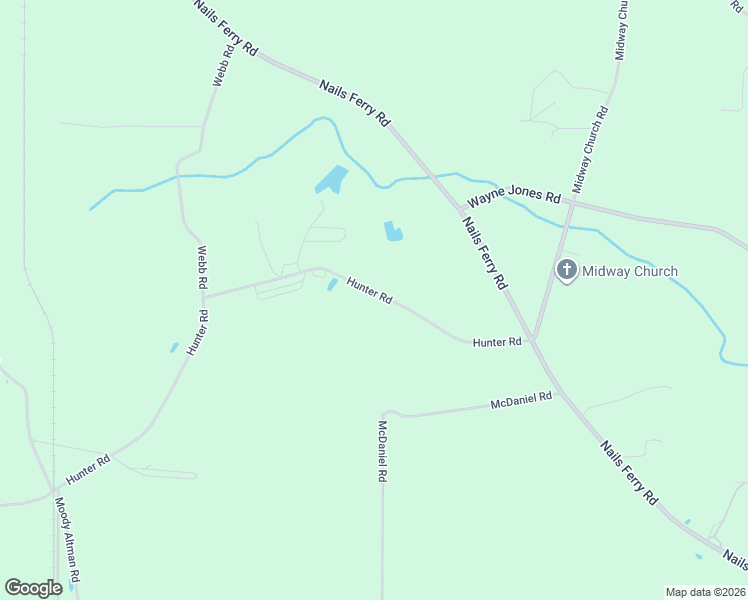 map of restaurants, bars, coffee shops, grocery stores, and more near 289-1187 Hunter Road in Baxley