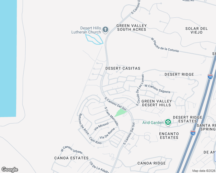 map of restaurants, bars, coffee shops, grocery stores, and more near 1530 West Camino Calderon in Green Valley