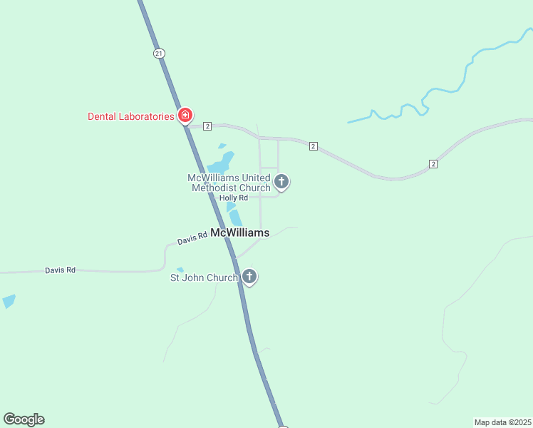 map of restaurants, bars, coffee shops, grocery stores, and more near in McWilliams