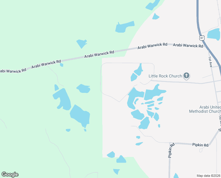 map of restaurants, bars, coffee shops, grocery stores, and more near 501 Southern Lakes Drive in Arabi
