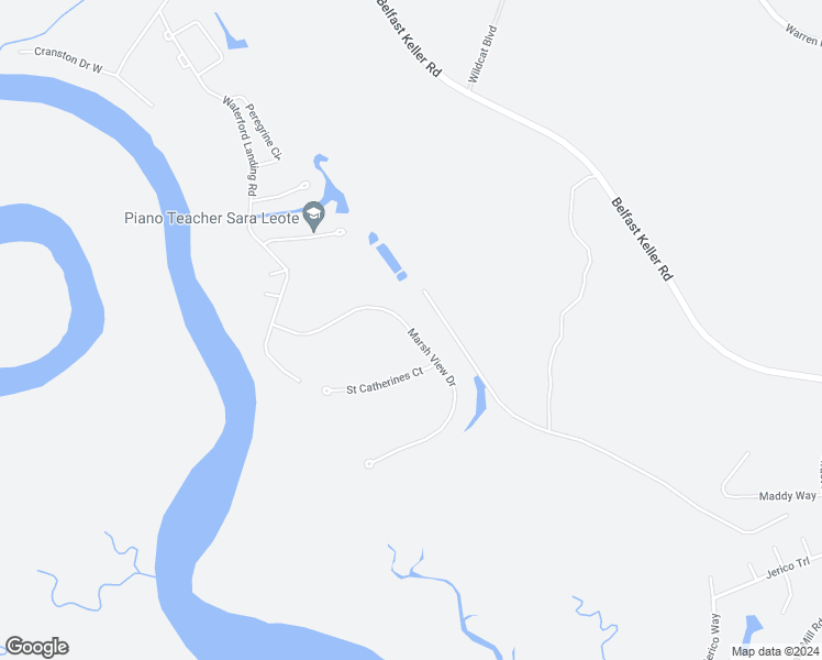 map of restaurants, bars, coffee shops, grocery stores, and more near 399 Marsh View Drive in Richmond Hill