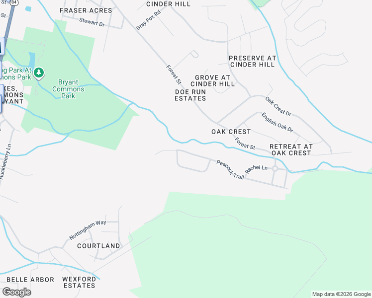 map of restaurants, bars, coffee shops, grocery stores, and more near 1254 Peacock Trail in Hinesville