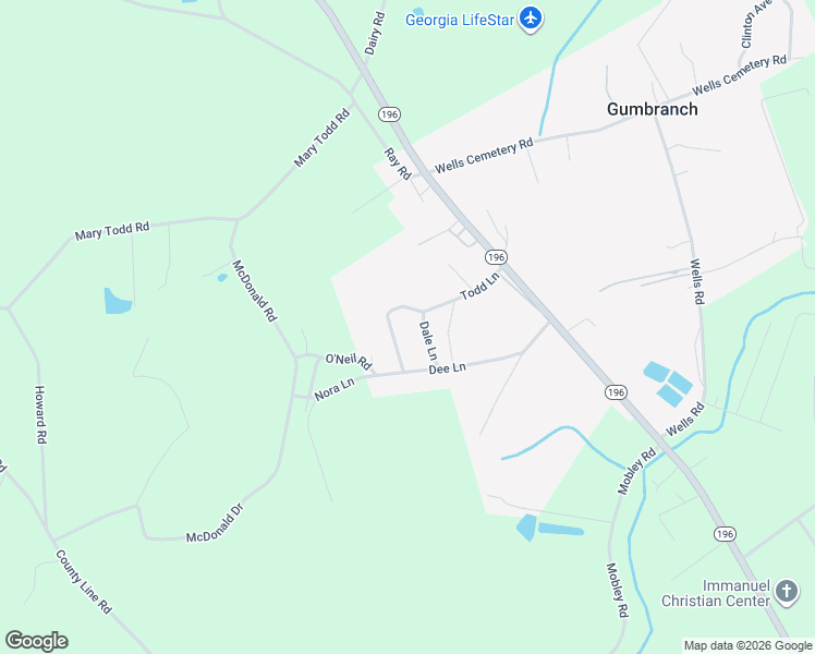 map of restaurants, bars, coffee shops, grocery stores, and more near 370 Todd Lane in Hinesville