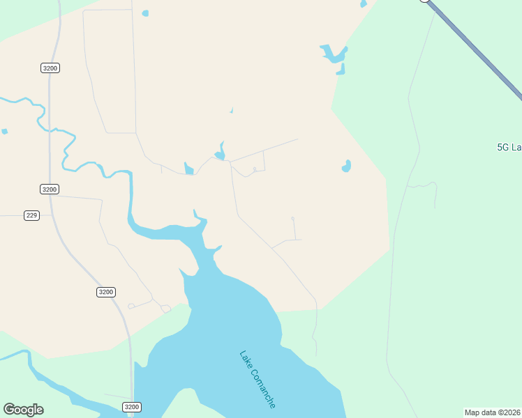 map of restaurants, bars, coffee shops, grocery stores, and more near 501 Comanche Lake Road in Comanche