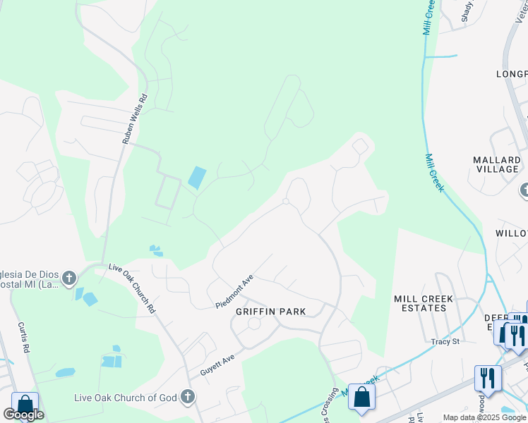 map of restaurants, bars, coffee shops, grocery stores, and more near 209 Grandview Drive in Hinesville