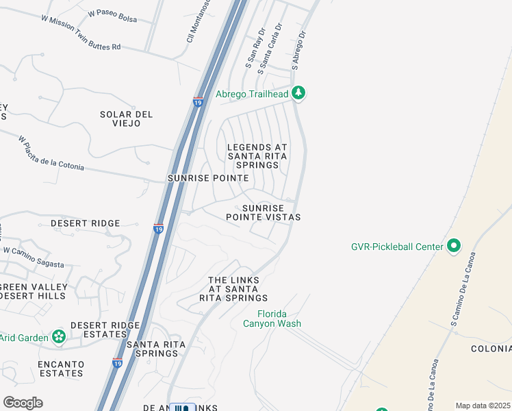 map of restaurants, bars, coffee shops, grocery stores, and more near West Continental Vista Place in Green Valley