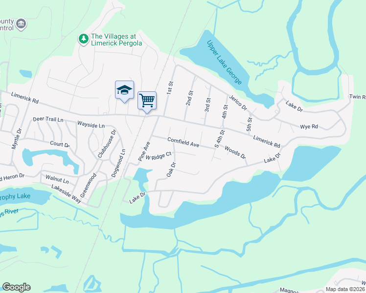 map of restaurants, bars, coffee shops, grocery stores, and more near 171 Cornfield Avenue in Midway