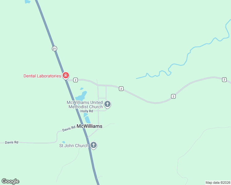 map of restaurants, bars, coffee shops, grocery stores, and more near 323 County Road 2 in Pine Apple