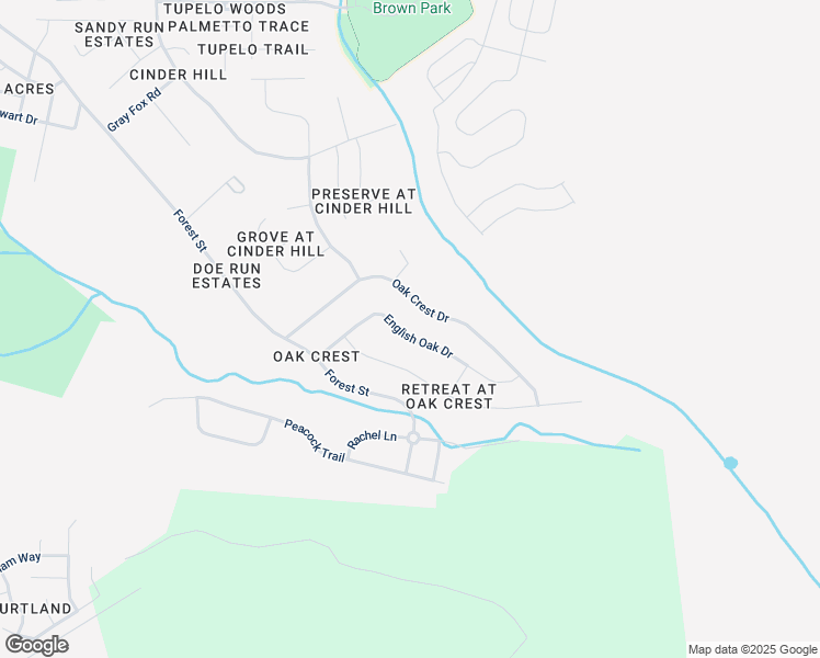 map of restaurants, bars, coffee shops, grocery stores, and more near 729 English Oak Drive in Hinesville
