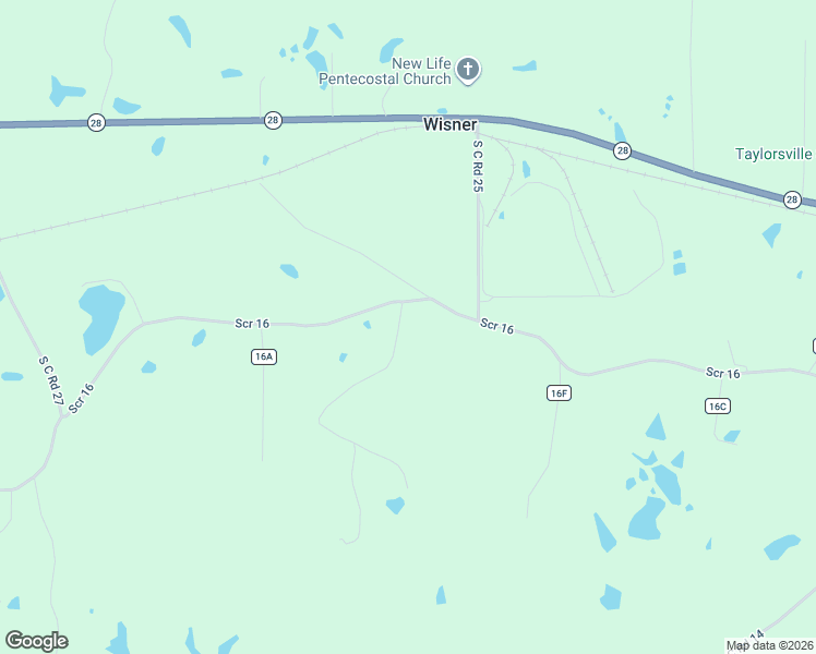map of restaurants, bars, coffee shops, grocery stores, and more near 45 Scr 16b in Taylorsville