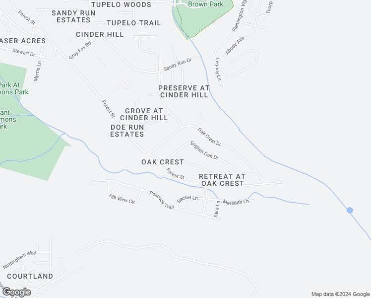 map of restaurants, bars, coffee shops, grocery stores, and more near 710 English Oak Drive in Hinesville