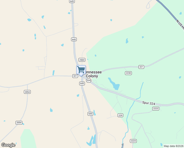 map of restaurants, bars, coffee shops, grocery stores, and more near in Tennessee Colony