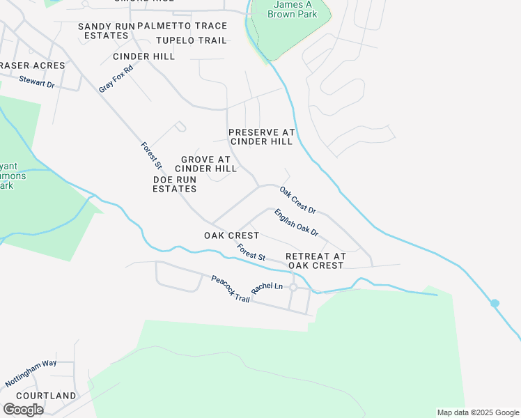 map of restaurants, bars, coffee shops, grocery stores, and more near 713 English Oak Drive in Hinesville