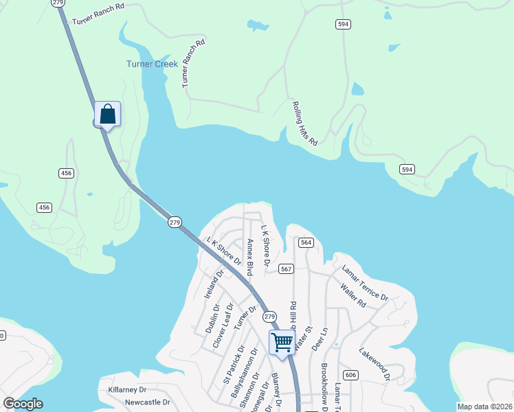 map of restaurants, bars, coffee shops, grocery stores, and more near 6900 County Road 569 in Brownwood
